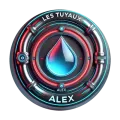Logo de la société les tuyaux d'Alex 