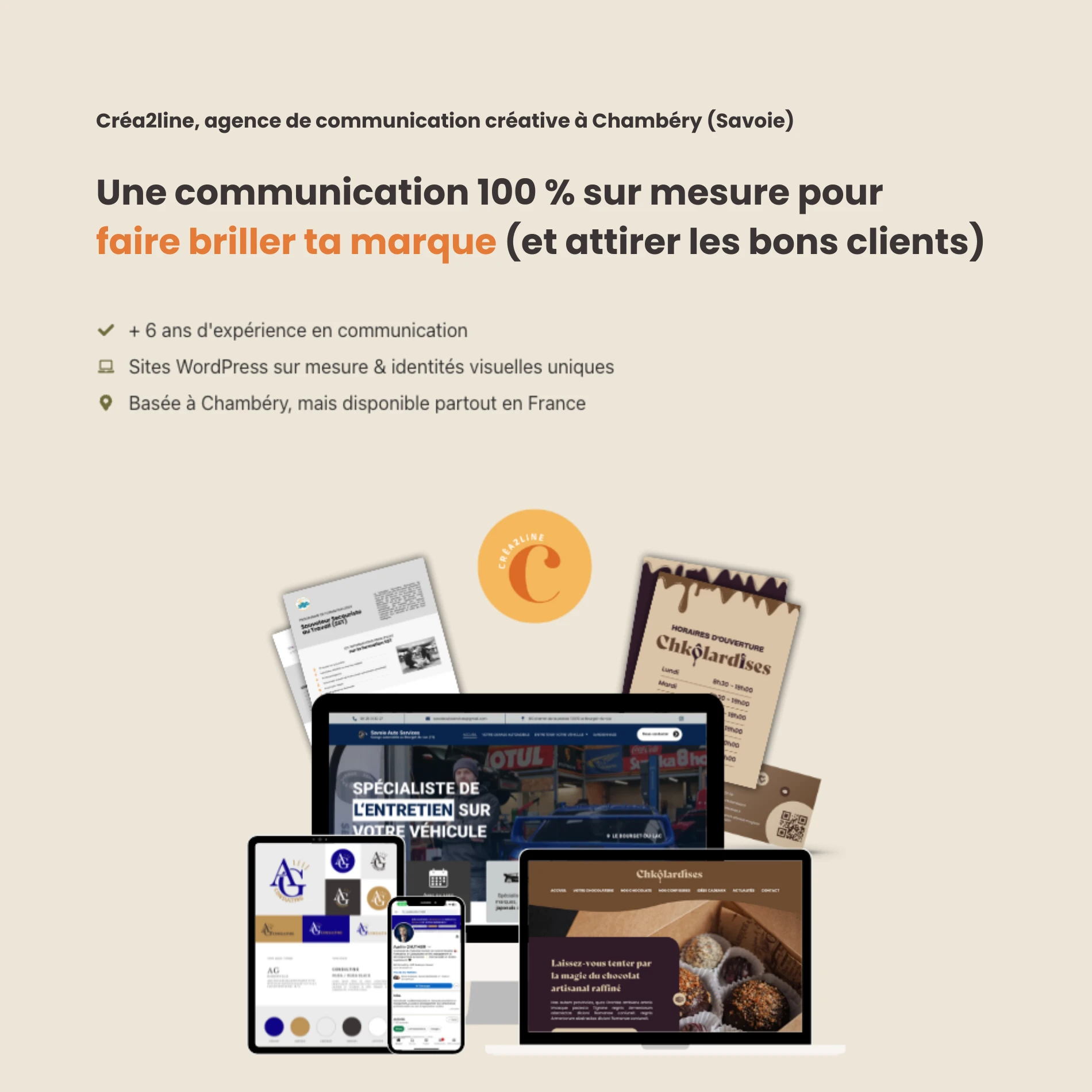 Image de la fiche de l'entreprise Créa2line – Agence de communication