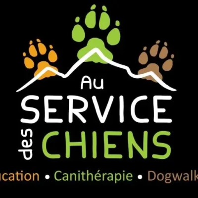 Logo de la société Au service des chiens, Combloux